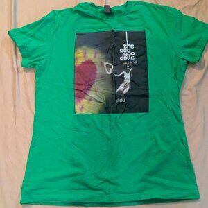The Goo Goo Dolls Iris/Slide music band short sleeve tshirt - XL - green NEW